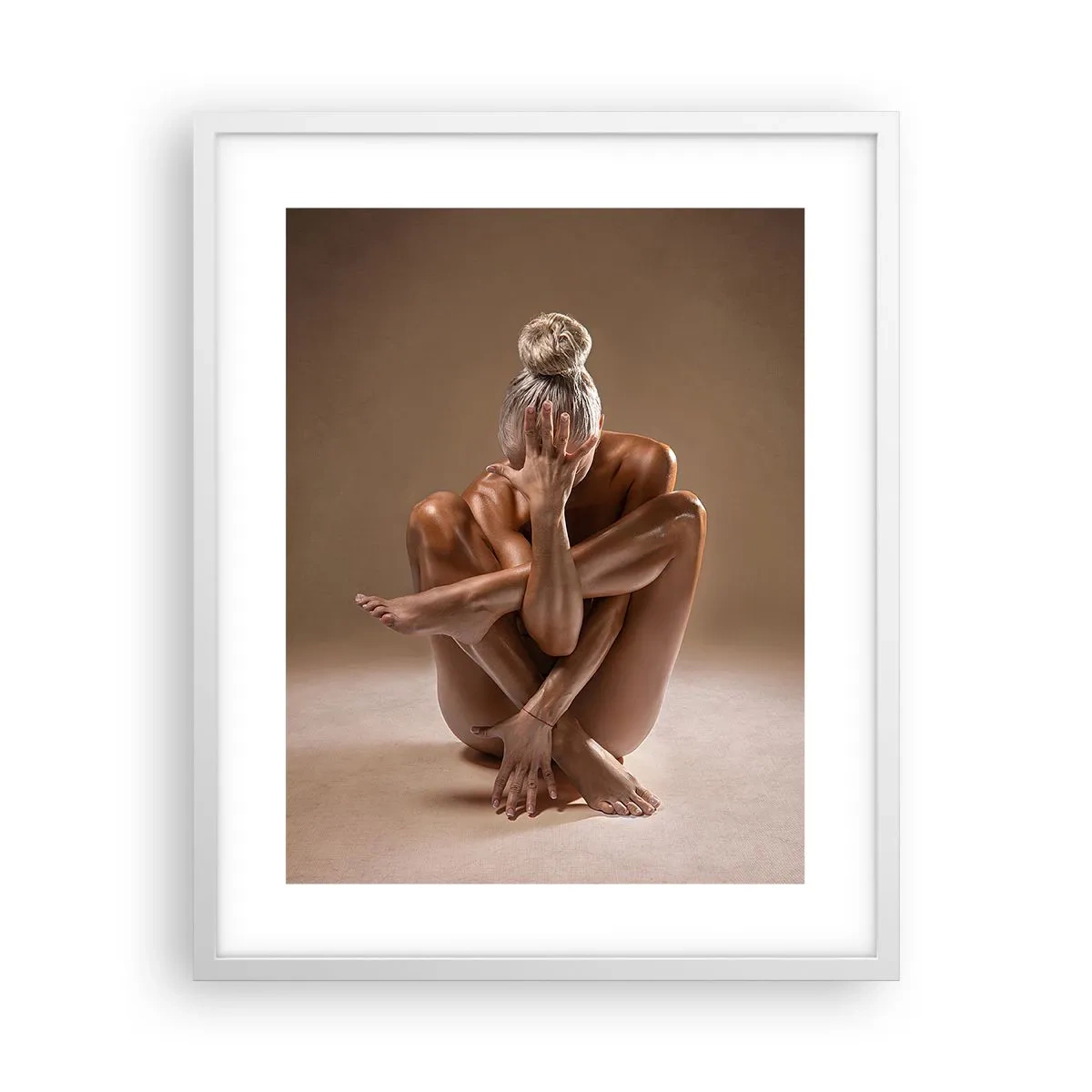 Poster in cornice bianca - Unità di corpo e anima - 40x50 cm