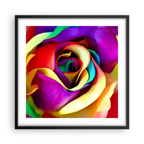 Poster in cornice nera - È impossibile - 50x50 cm