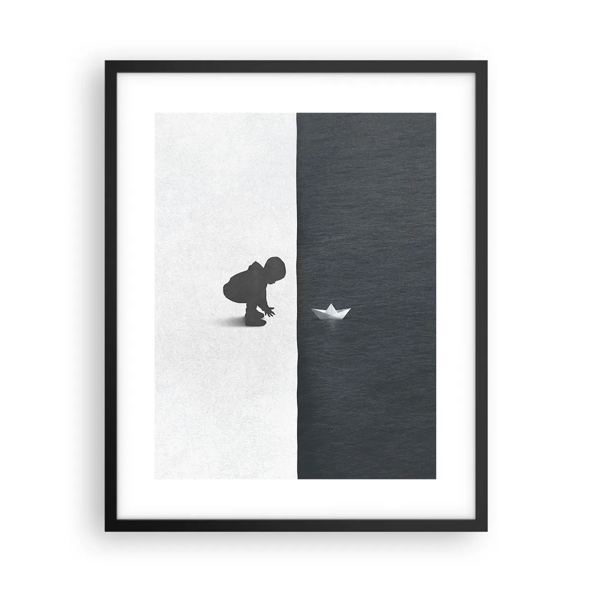 Poster in cornice nera - La grande spedizione - 40x50 cm