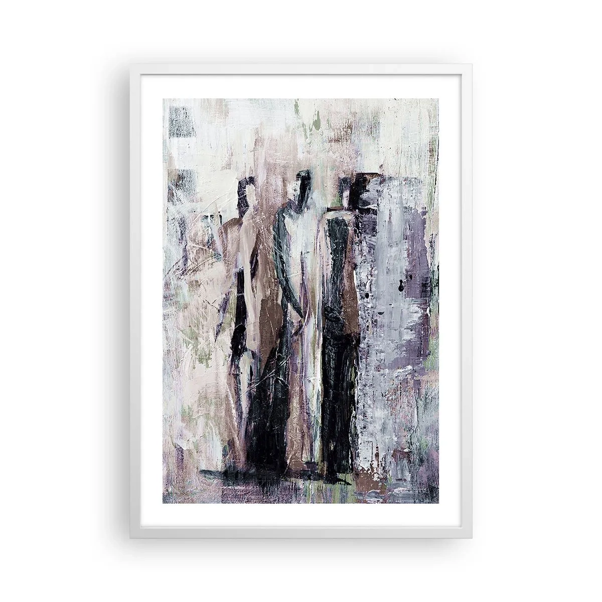 Poster in cornice bianca - Triade misteriosa - 50x70 cm