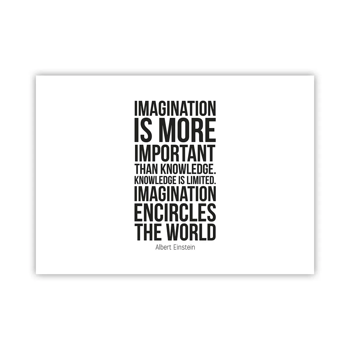 Poster - Einstein sul potere dell'immaginazione - 70x50 cm