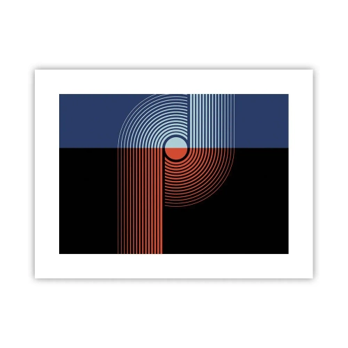 Poster - Nell'abbraccio geometrico - 40x30 cm