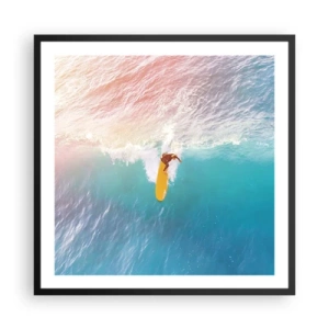 Poster in cornice nera - Il cavaliere dell'oceano - 60x60 cm