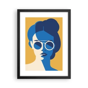 Poster in cornice nera - Look vacanziero - 30x40 cm