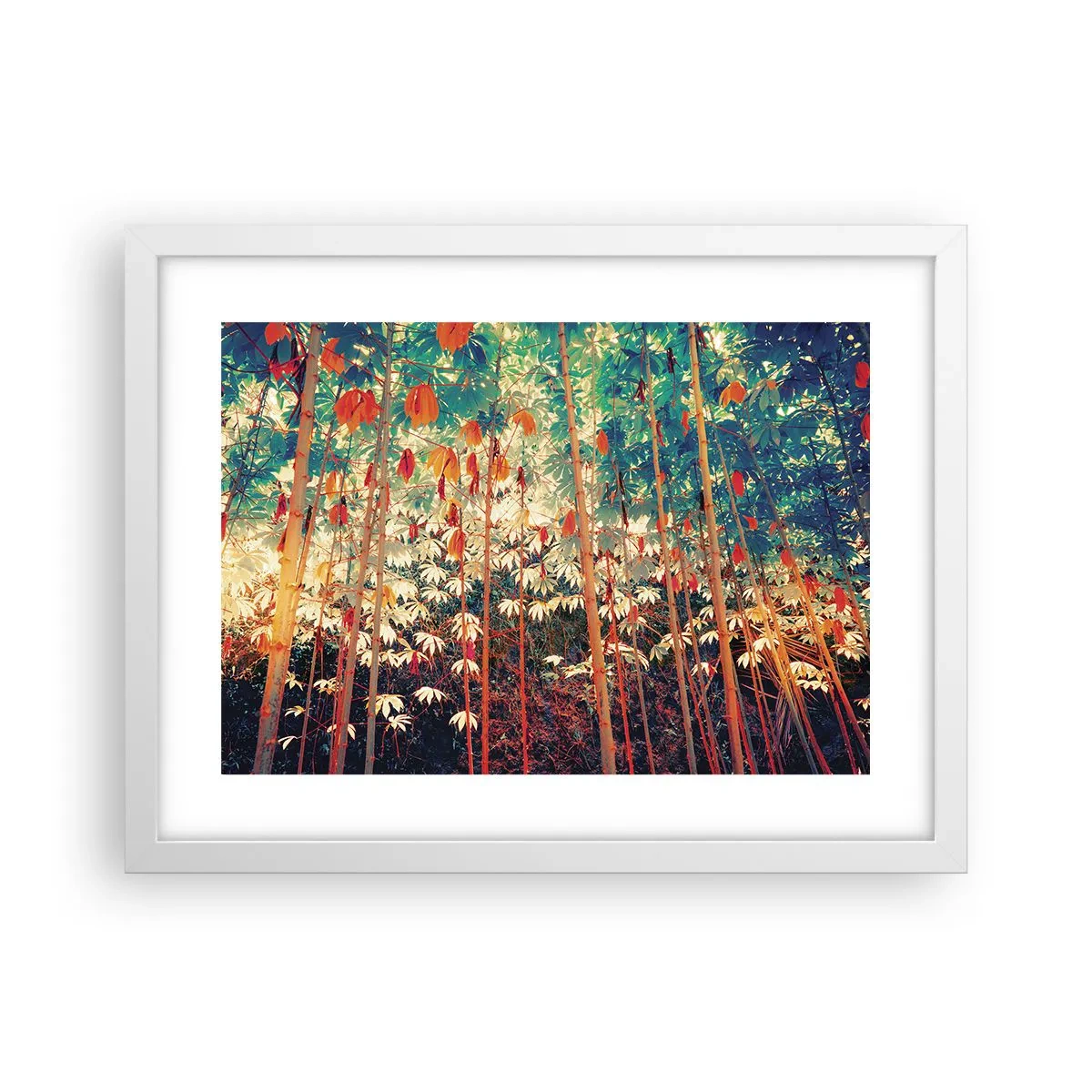 Poster in cornice bianca - La vita segreta delle foglie - 40x30 cm