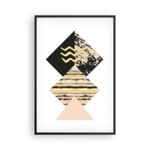 Poster in cornice nera - Non è così facile - 61x91 cm