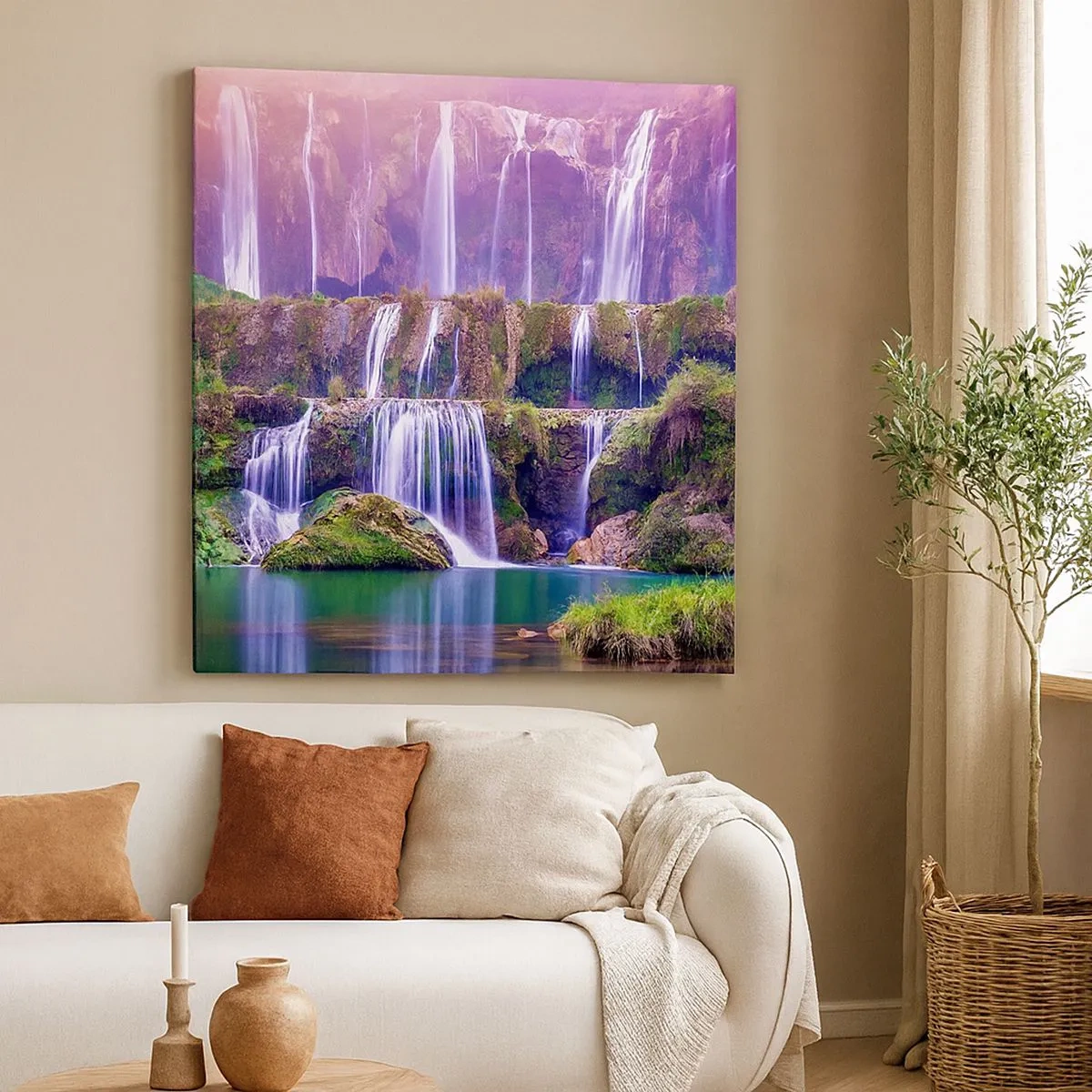 Quadro su tela - Stampe su Tela - La scala verso il cielo - 30x30 cm