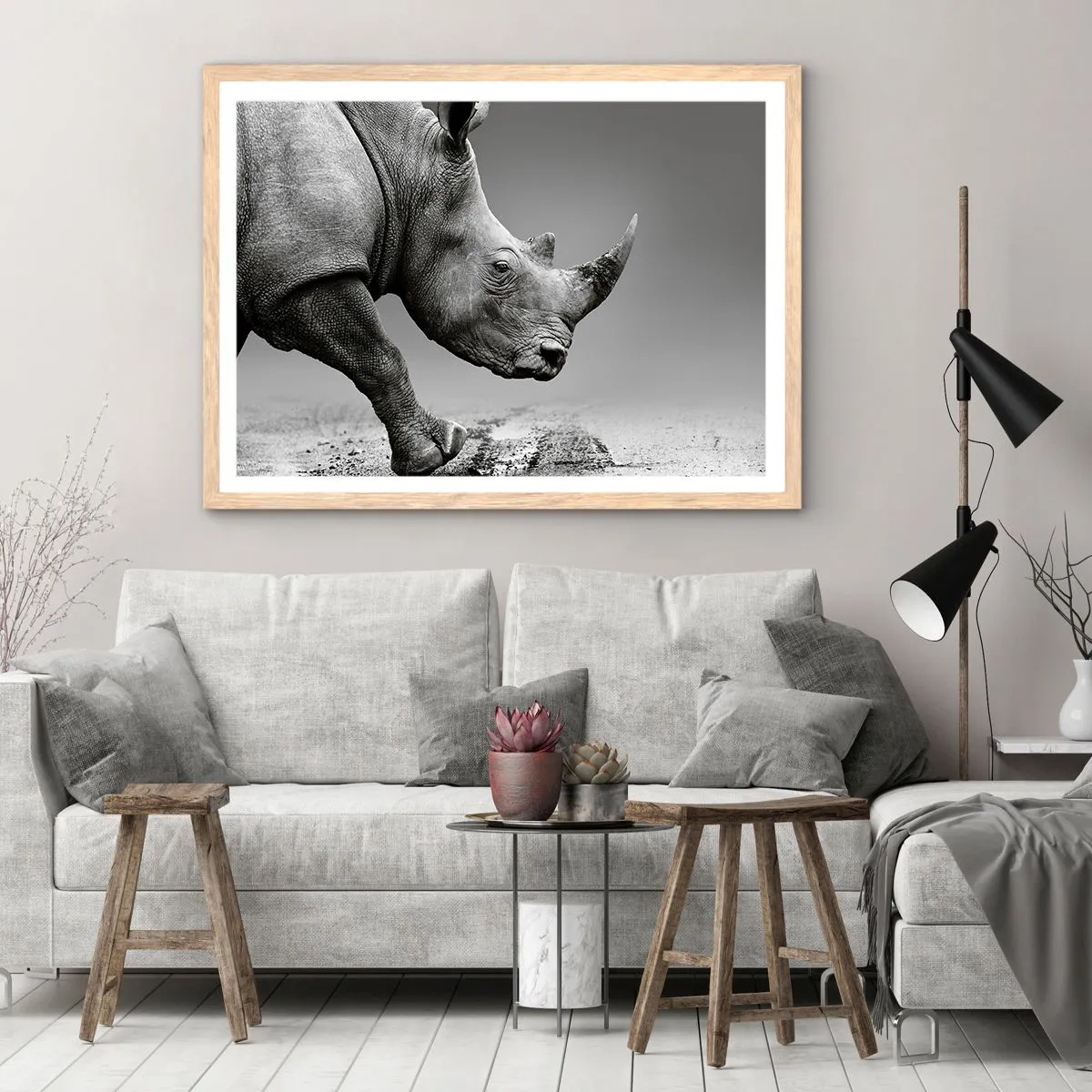 Poster in cornice rovere chiaro - Forza irrefrenabile - 40x30 cm