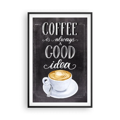 Poster in cornice nera - Of course! - 61x91 cm