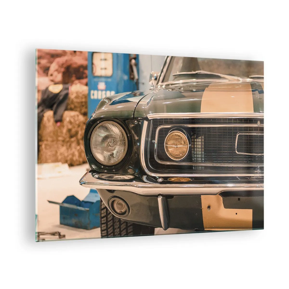Quadro su vetro - Incontro con la leggenda - 70x50 cm