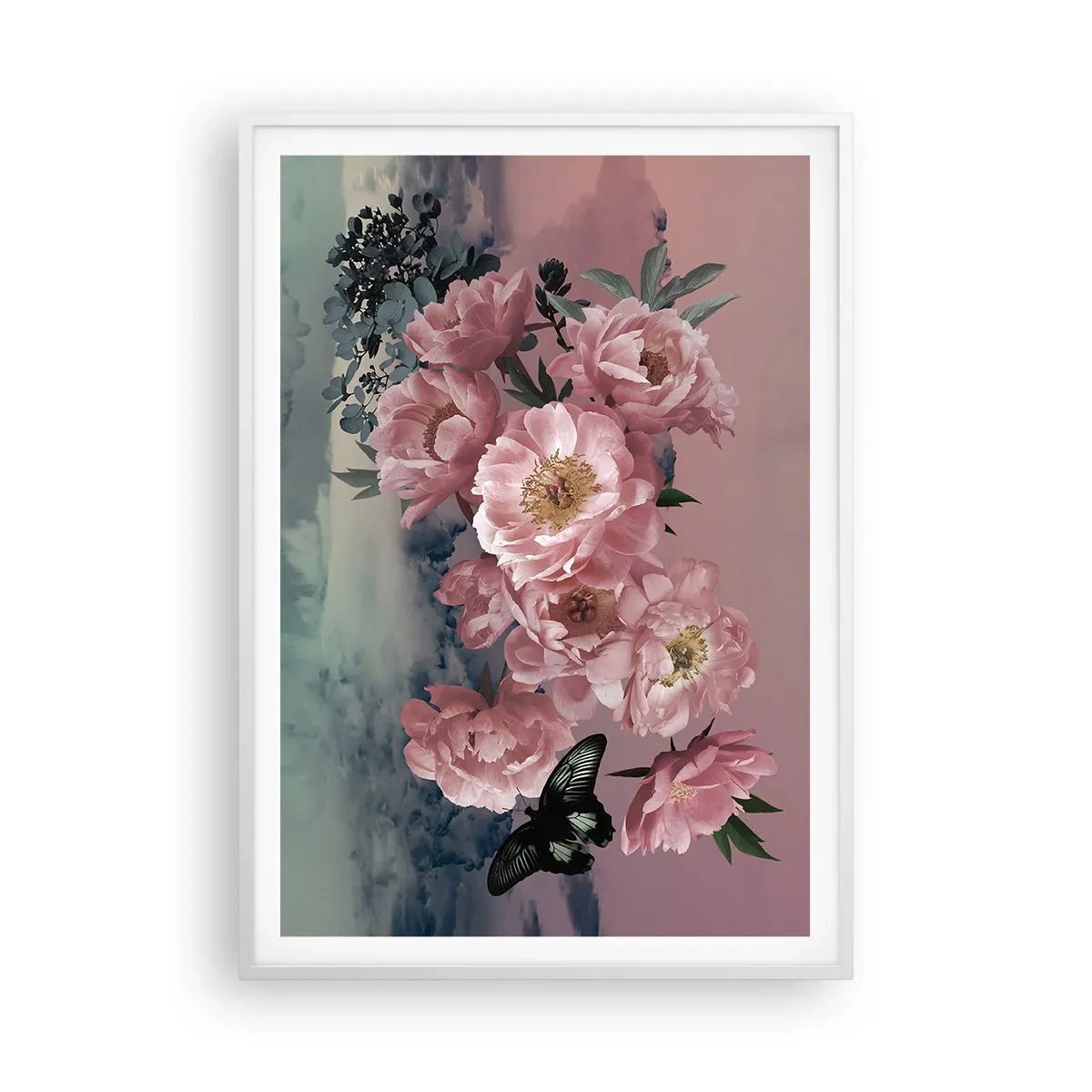 Poster in cornice bianca - L'apice della romanticità - 70x100 cm