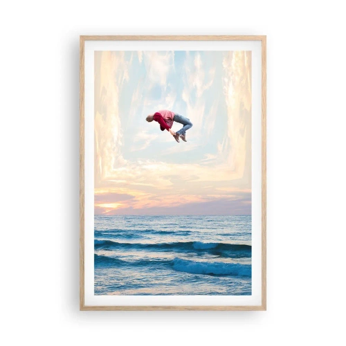 Poster in cornice rovere chiaro - In un'altra dimensione - 61x91 cm