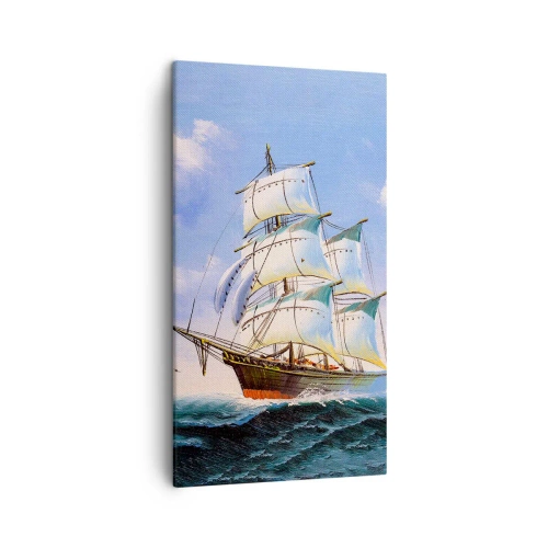 Quadro su tela - Stampe su Tela - Con orgoglio nel vento - 45x80 cm