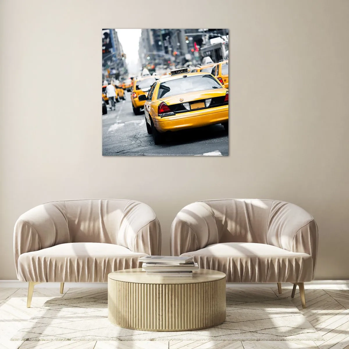 Quadro su vetro - Solamente in questa città - 30x30 cm