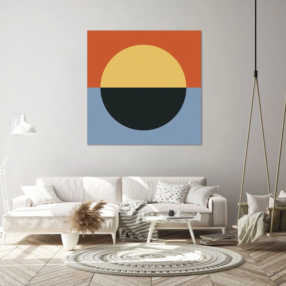 Quadro su tela - Stampe su Tela - Composizione di caldo e freddo - 30x30 cm