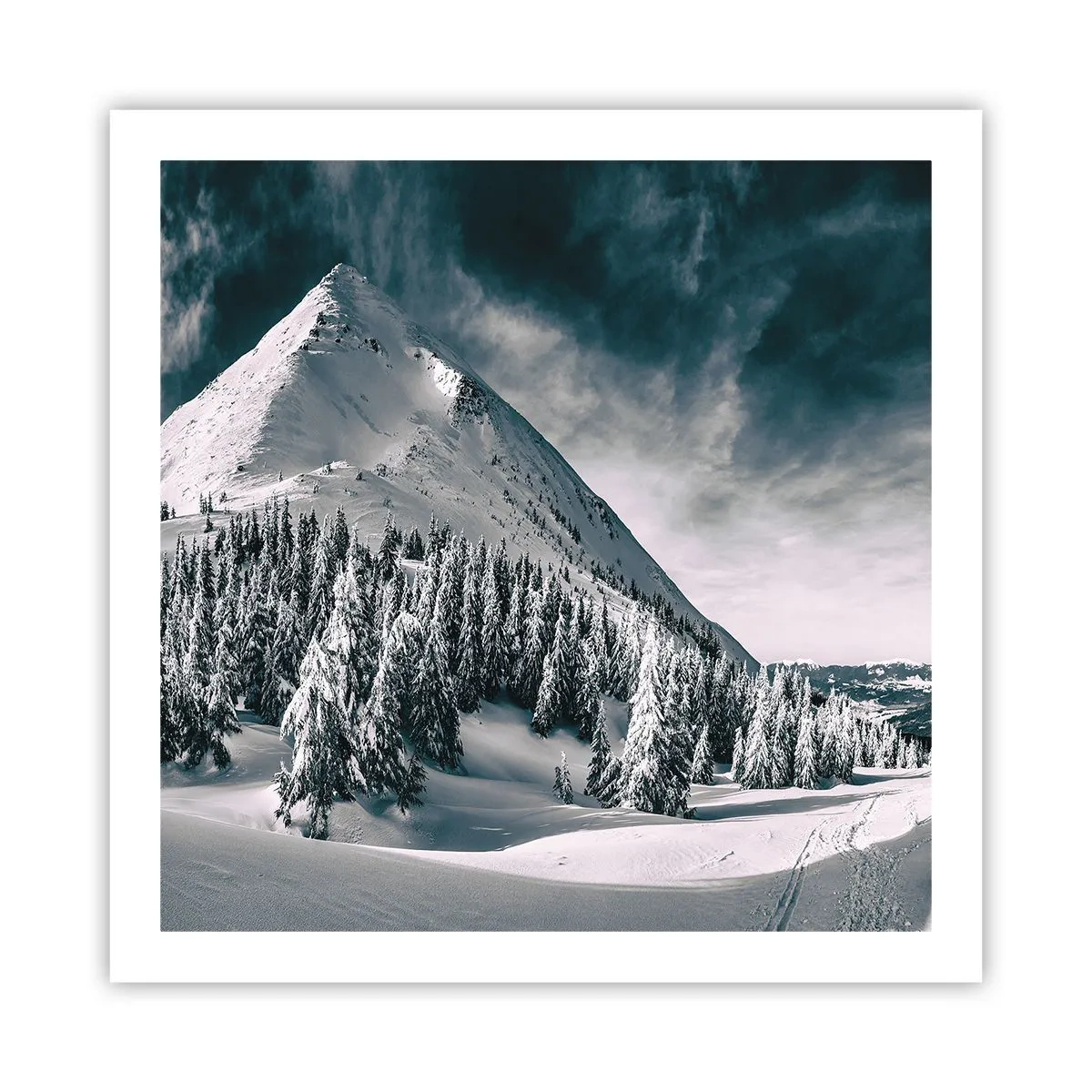 Poster - Il paese della neve e del ghiaccio - 60x60 cm