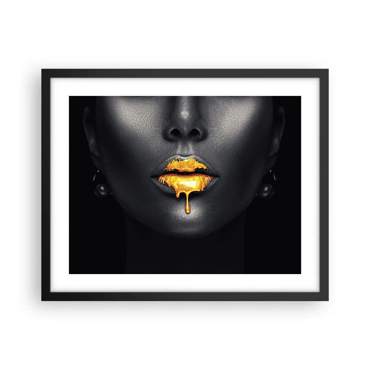 Poster in cornice nera - Boccadoro - 50x40 cm