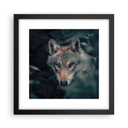 Poster in cornice nera - Cacciatore - 30x30 cm