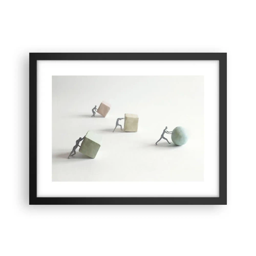 Poster in cornice nera - È la vita - 40x30 cm