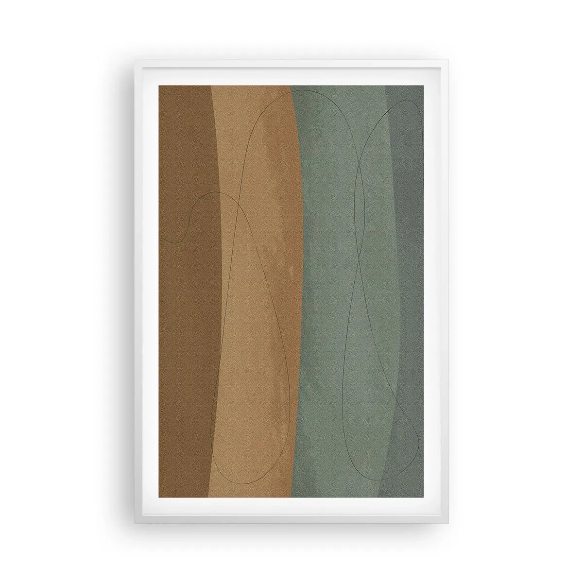 Poster in cornice bianca - Composizione orizzontale - 61x91 cm