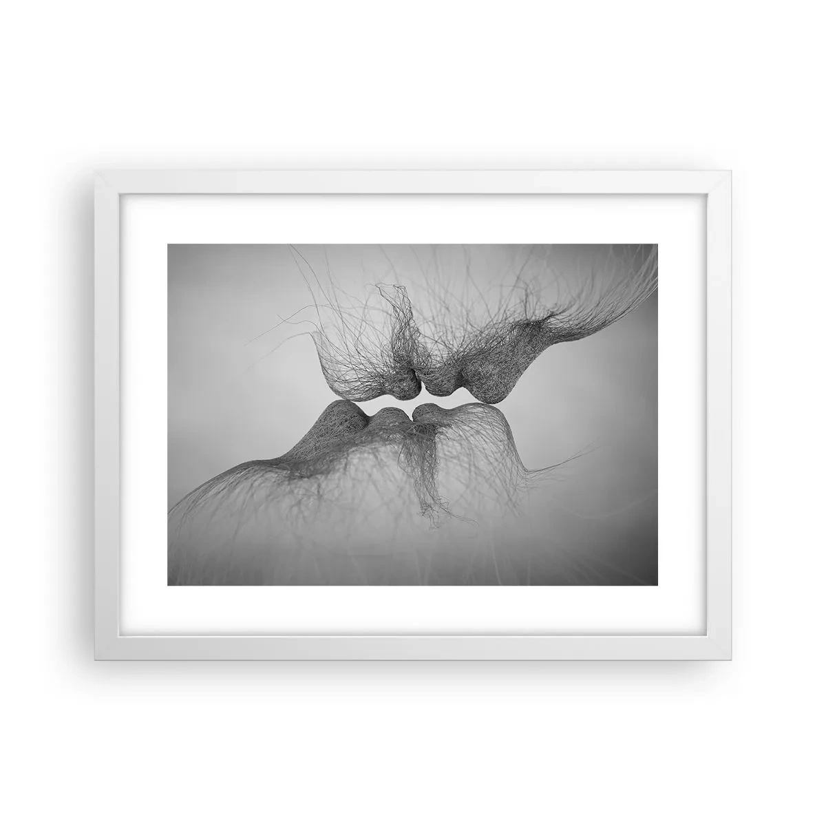Poster in cornice bianca - Il bacio del vento - 40x30 cm