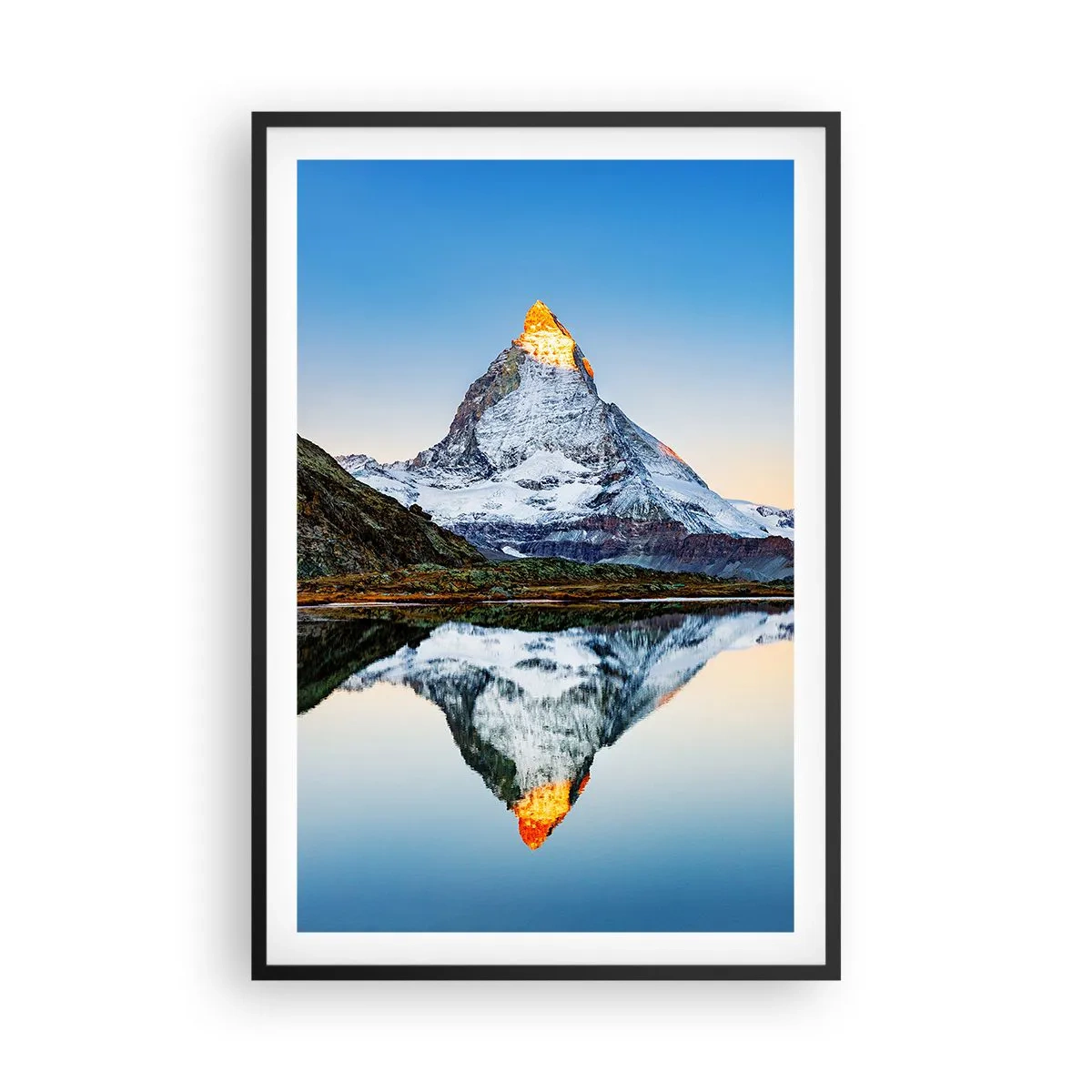 Poster in cornice nera - Due mondi - 61x91 cm