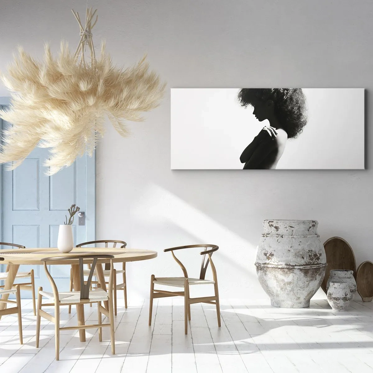 Quadro su tela - Stampe su Tela - Come un fiore su un gambo snello - 100x40 cm
