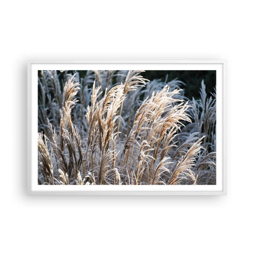 Poster in cornice bianca - Vestite di brina - 91x61 cm