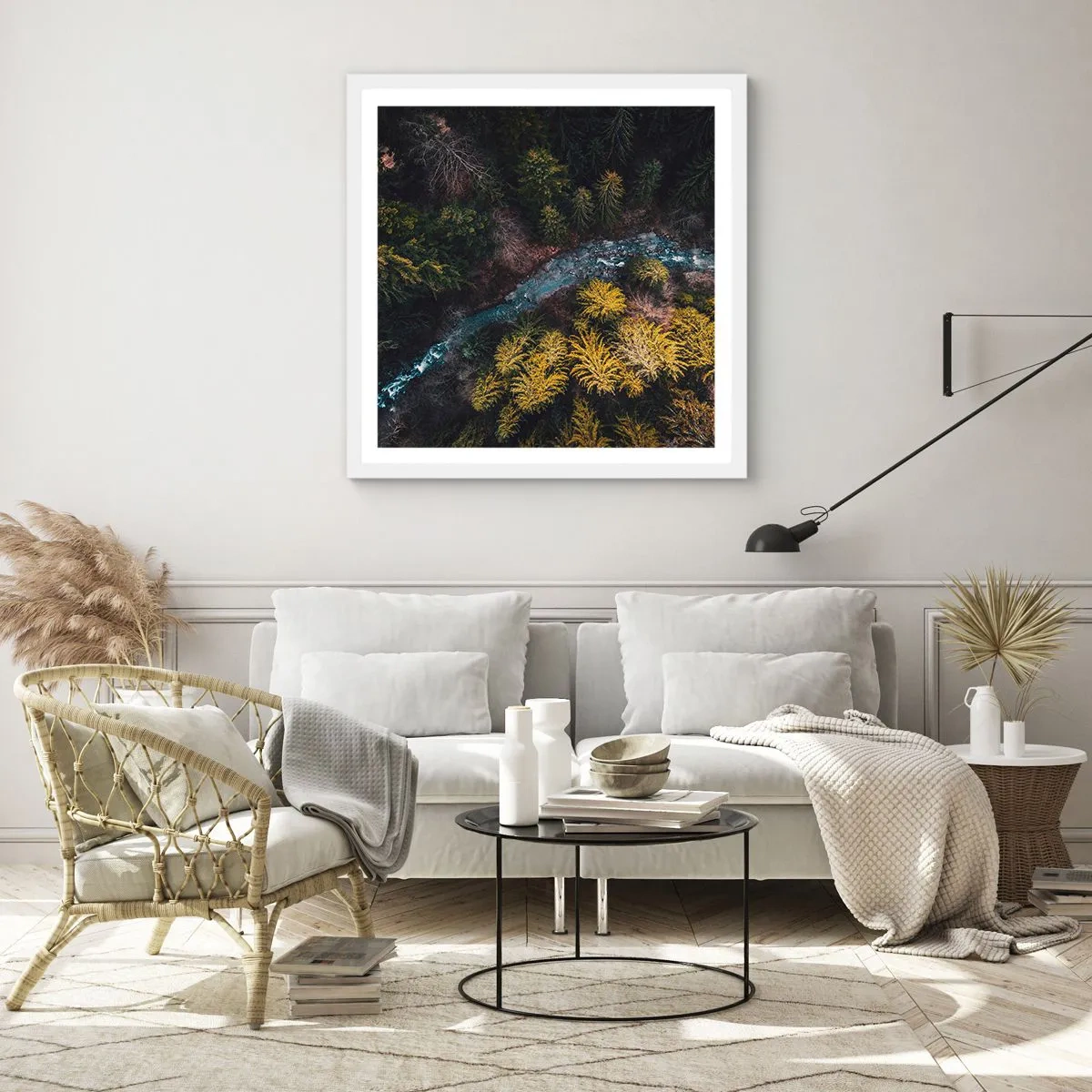 Poster in cornice bianca - Sempre più veloce - 40x40 cm