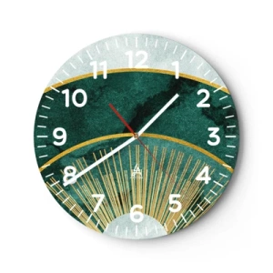 Orologio da parete - Orologio in Vetro - Un altro sistema solare - 40x40 cm