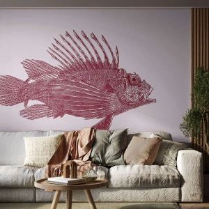 Fotomurali Premium Canvas - Abitante di mari esotici - Pescare, Pesce leone, Tropicale - 500x350 cm