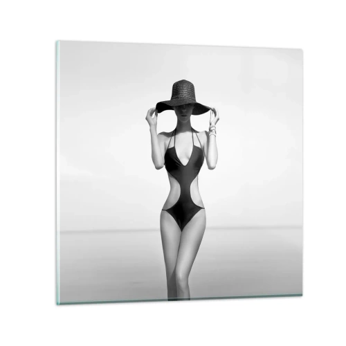 Quadro su vetro - Il mio nome è Eleganza - 70x70 cm