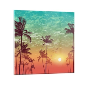 Quadro su vetro - Climi tropicali - 70x70 cm