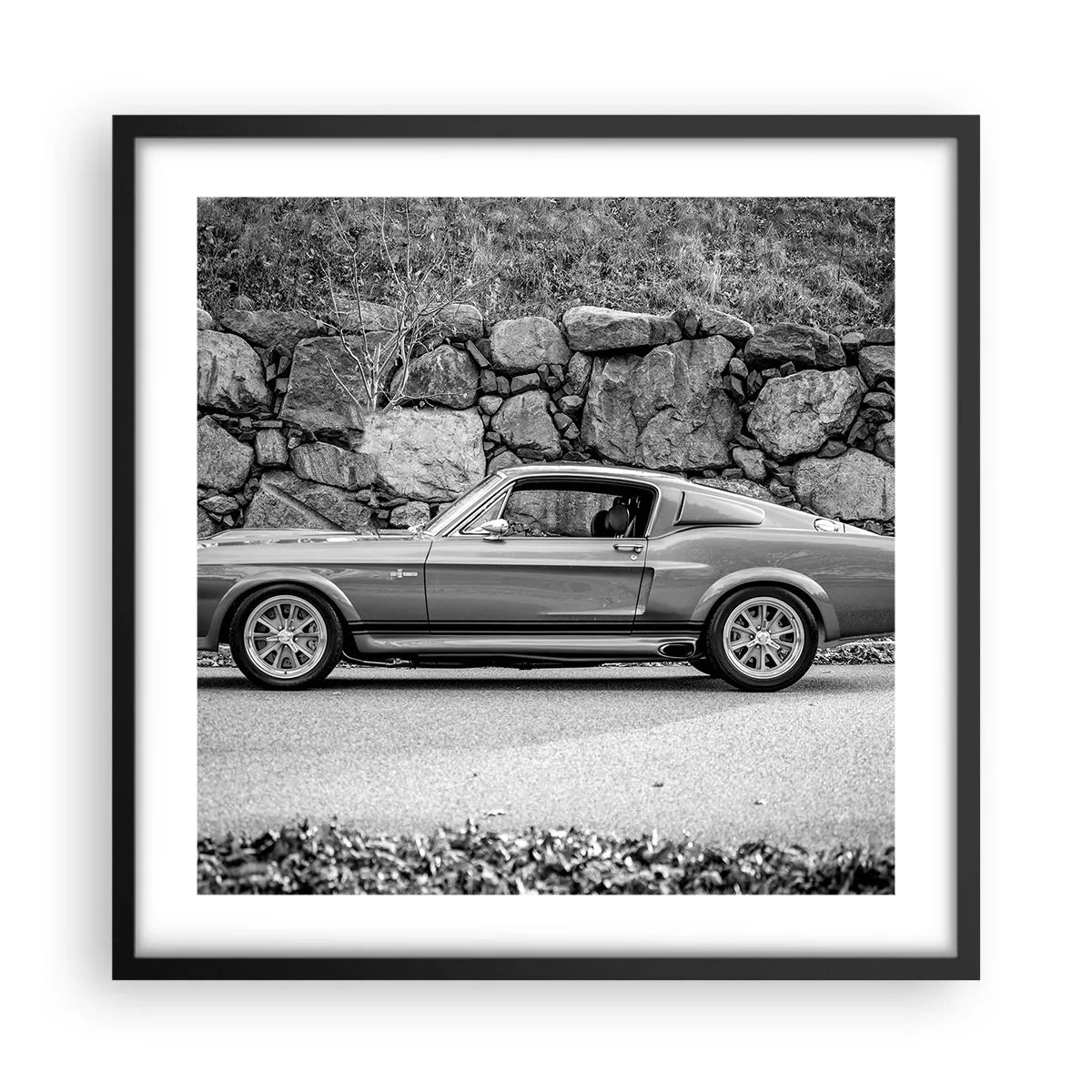 Poster in cornice nera - La leggenda degli anni '60 - 50x50 cm