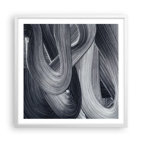 Poster in cornice bianca - La fluidità della realtà - 60x60 cm