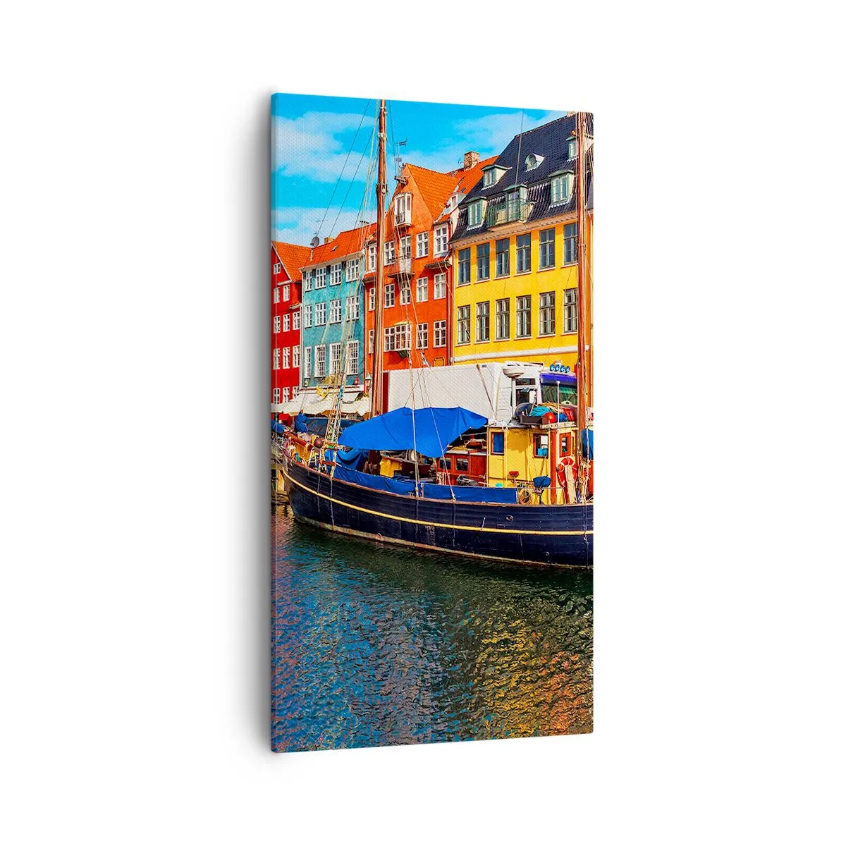 Quadro su tela - Stampe su Tela - Riva gioiosa - 55x100 cm