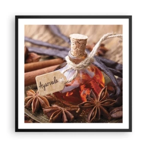 Poster in cornice nera - Verso l'unità del corpo e dell'anima - 60x60 cm