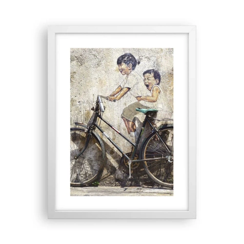 Poster in cornice bianca - Vero o falso? - 30x40 cm