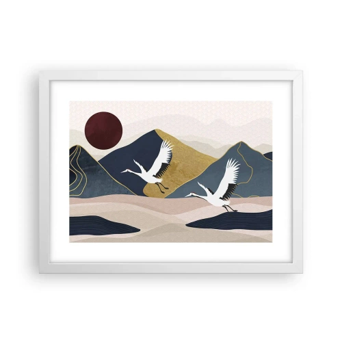 Poster in cornice bianca - E la giornata è nuovamente VOLATA - 40x30 cm