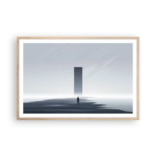 Poster in cornice rovere chiaro - Opportunità o minaccia? - 91x61 cm