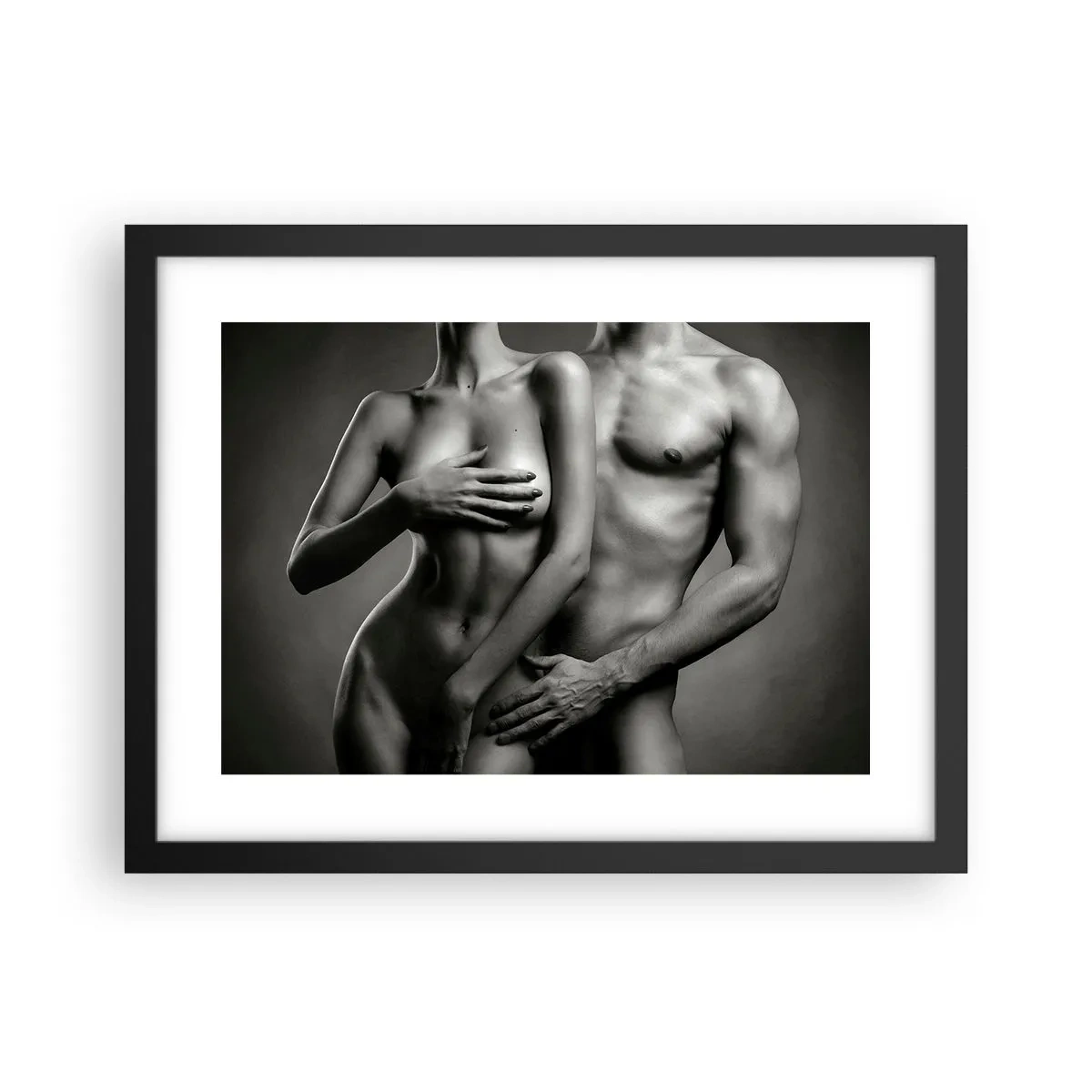 Poster in cornice nera - Adamo ed Eva - 40x30 cm