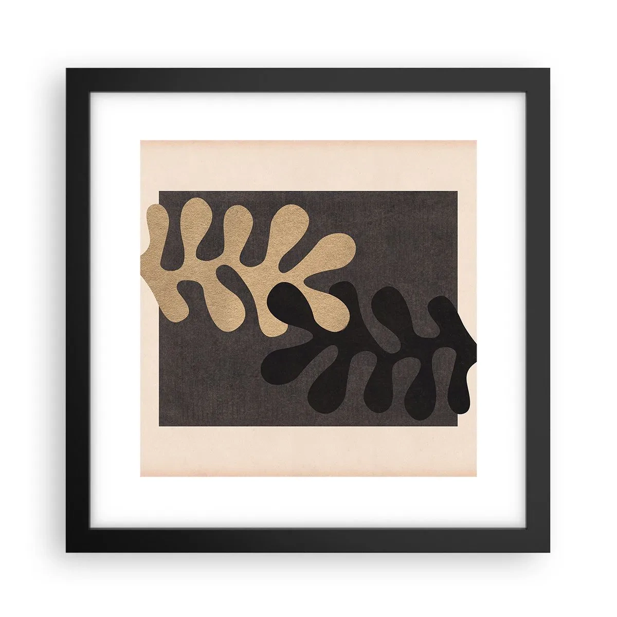 Poster in cornice nera - Assenza e completamento - 30x30 cm
