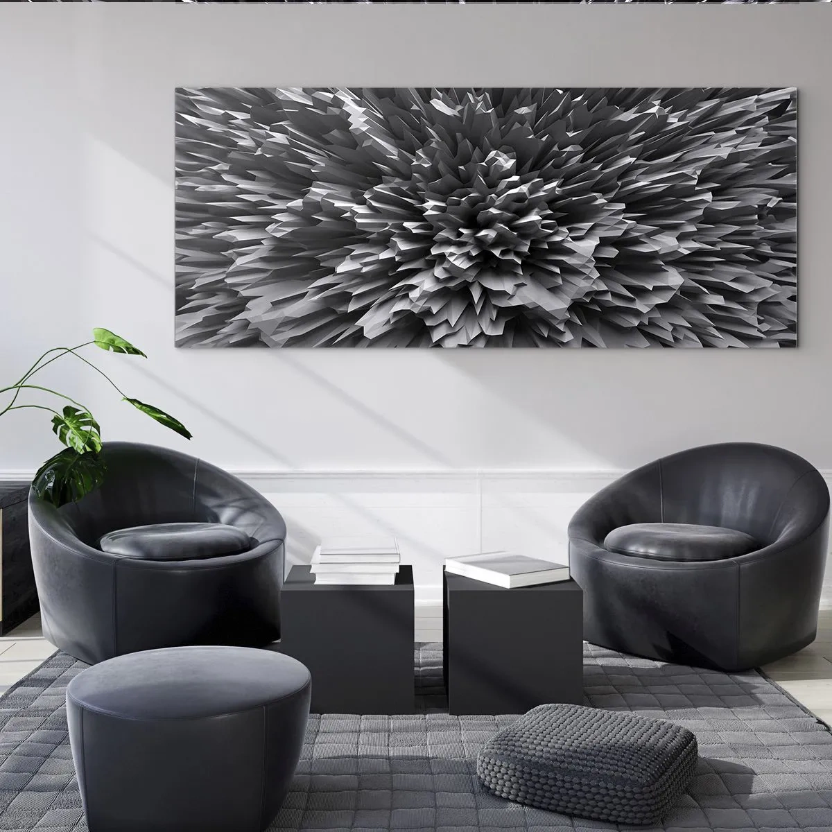 Quadro su vetro - Spigolosità massima - 100x40 cm