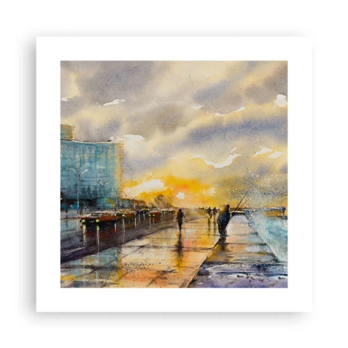 Poster - Vita sulla costa - 40x40 cm