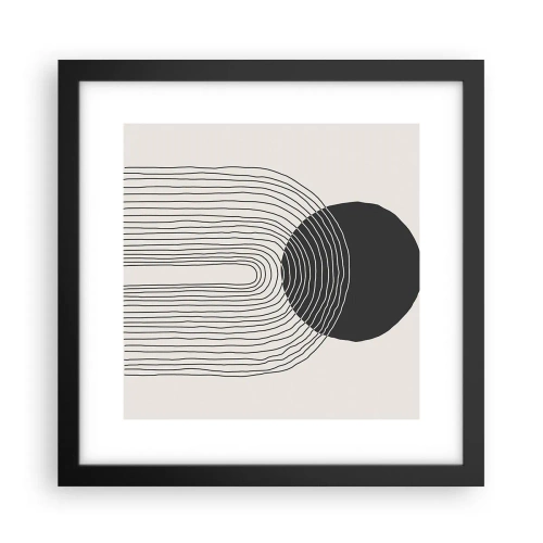 Poster in cornice nera - Tremore e fiducia - 30x30 cm
