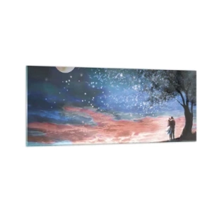 Quadro su vetro - Lo spettacolo delle stelle - 100x40 cm