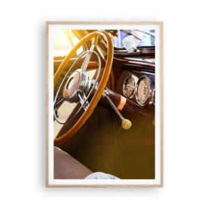 Poster in cornice rovere chiaro - Un soffio di lusso dal passato - 70x100 cm