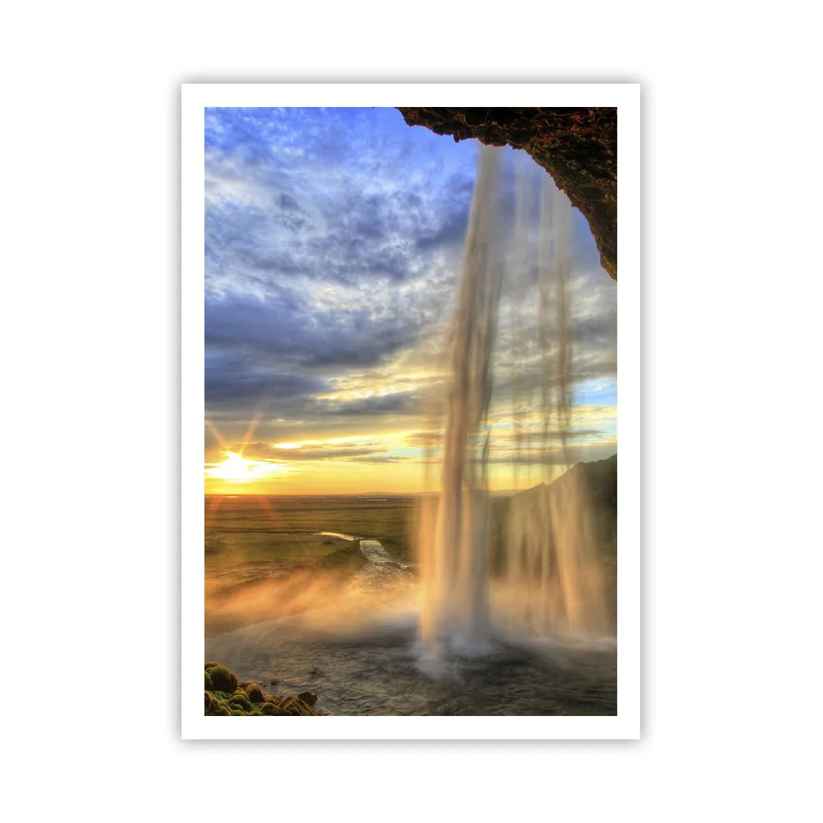 Poster - Il mondo dietro una tenda di gocce - 70x100 cm