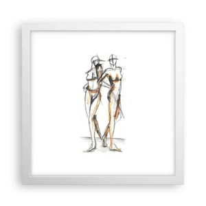 Poster in cornice bianca - Studio di armonia - 30x30 cm