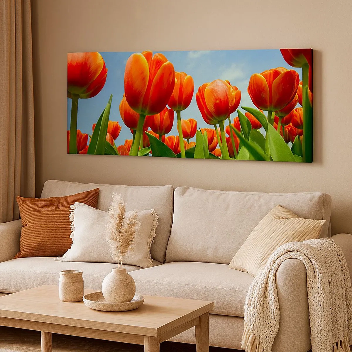 Quadro su tela - Stampe su Tela - A loro non serve nulla oltre al cielo azzurro - 100x40 cm